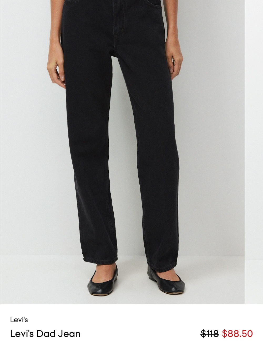 Levi's Black Dad Jeans - Picture 2 of 9